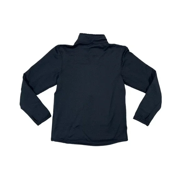 Condor Mens Pullover Quarter Zip Long Sleeve Performance Fleece Top Black Size S - Picture 2 of 3